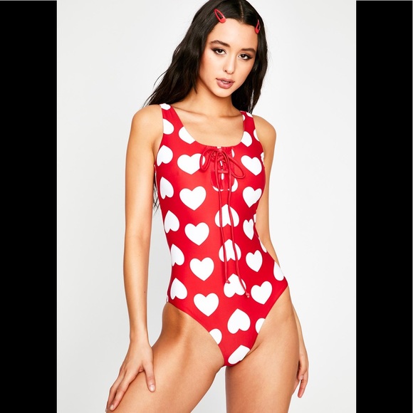 lazy oaf heart swimsuit - Picture 2 of 2